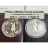 * 2 monedas * SAN MARINO 5 EUROS + 10 EUROS 2012 AMERICO VESPUCCIO y ALIGI SASSU PLATA PROOF ESTUCHE