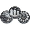 * 2 monedas * SAN MARINO 5 EUROS 2002  + 10 EUROS 2002 BIENVENIDO AL EURO PLATA PROOF ESTUCHE