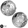 * 2 monedas * FRANCIA 10 EUROS 2025 TOUR DE FRANCE CICLISMO - LLEGADA y SALIDA PLATA ESTUCHE PROOF
