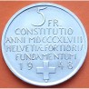 SUIZA 5 FRANCOS 1948 B CONSTITUCION FEDERAL MUJER CON NIÑO KM.48 MONEDA DE PLATA SC- Switzerland Francs silver R/2