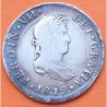 ESPAÑA Rey FERNANDO VII 2 REALES 1819 JJ Ceca de MEXICO MONEDA DE PLATA @PATINA@ Spain silver coin Ferdin Dei Gratia