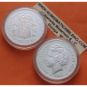 1,30 ONZAS x MEDALLA FNMT HISTORIA DE LA PESETA ESPAÑA 5 PESETAS 1892 * 18/92 PGM ALFONSO XII PLATA 44 gramos 925 milésimas