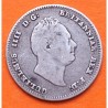 @ESCASA@ INGLATERRA 3 PENIQUES 1835 REY GUILLERMO IIII KM.710 MONEDA DE PLATA Great Britain UK 3 Pence silver coin