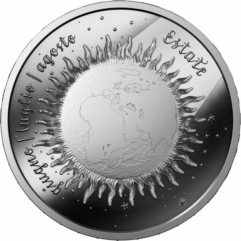 * 1/8 NOVIEMBRE Envío * SUIZA 20 FRANCOS 2026 B EL VERANO Serie 4 SEASONS MONEDA DE PLATA Switzerland