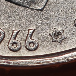 @ESTRELLA TRUCADA / MANIPULADA@ ESPAÑA 100 PESETAS 1966 * 19 69 PALO CURVO FRANCISCO FRANCO MONEDA DE PLATA