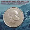@ESTRELLA TRUCADA / MANIPULADA@ ESPAÑA 100 PESETAS 1966 * 19 69 PALO CURVO FRANCISCO FRANCO MONEDA DE PLATA