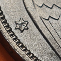 * 6 monedas con ESTRELLA TRUCADA * ESPAÑA 25 PESETAS 1957 * 73 + 50 PESETAS 1957 * 68+72+73+74+75 FRANCO NICKEL