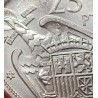 * 6 monedas con ESTRELLA TRUCADA * ESPAÑA 25 PESETAS 1957 * 73 + 50 PESETAS 1957 * 68+72+73+74+75 FRANCO NICKEL
