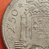 ** 4 monedas con ESTRELLA TRUCADA ** ESPAÑA 2,50 PESETAS 1953 * 68+69+70+71 FRANCO latón MBC+