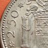 ** 4 monedas con ESTRELLA TRUCADA ** ESPAÑA 2,50 PESETAS 1953 * 68+69+70+71 FRANCO latón MBC+