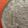 ** 4 monedas con ESTRELLA TRUCADA ** ESPAÑA 2,50 PESETAS 1953 * 68+69+70+71 FRANCO latón MBC+