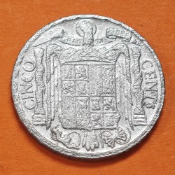 ESPAÑA 5 CENTIMOS 1953 JINETE IBERICO FRANCO KM.765 MONEDA DE ALUMINO @RARA@ MBC- Spain R/5