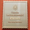 0,42 Onzas LINGOTE DE PLATA PURA y BAÑO DE ORO x ESPAÑA forma de sello 38 PESETAS - PRINCIPE FELIPE