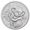 ** 1ª MONEDA con CHARLES III ** AUSTRALIA 1 DOLAR 2024 KOALA Edición PERTH MINT MONEDA DE PLATA capsula ONZA OZ silver