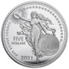 ** RARA ** NIUE 5 DOLARES 2021 LEONARDO DA VINCI Serie ICONS OF INSPIRATION 2ª MONEDA DE PLATA OZ ONZA