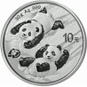 CHINA 10 YUAN 2022 OSO PANDA EN LA NIEVE y PAGODA MONEDA DE PLATA Cápsula SILVER 30 Grs. 1 ONZA Oz Ounce