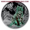 @AGOTADA y RARA@ AUSTRIA 3 EUROS 2017 TIGRE MONEDA DE NICKEL SC @SE ILUMINA EN LA NOCHE@ Österreich Tiger Tier Euro Coin