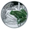 . AUSTRIA 3 EUROS 2018 RANA MONEDA DE NICKEL A COLORES SC @SE ILUMINA EN LA NOCHE@ Österreich FROSCH 3 Euro Coin