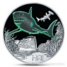 . AUSTRIA 3 EUROS 2018 TIBURON MONEDA DE NICKEL A COLORES SC @SE ILUMINA EN LA NOCHE@ Österreich HAI SHARK 3 Euro