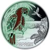 AUSTRIA 3 EUROS 2018 PAPAGAYO @ESCASA@ MONEDA DE NICKEL A COLORES SC @SE ILUMINA EN LA NOCHE@ Österreich PAPAGEI Coin
