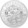 ** Lote 12 MONEDAS ** AUSTRIA 3 EUROS 2022 a 2025 Serie VIDA MARINA COLORES NICKEL SC Österreich