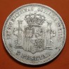 @ERROR SIN PUNTO@ ESPAÑA 5 PESETAS 1871 * 18 71 SDM AMADEO I DE SABOYA MONEDA DE PLATA (DURO) Spain silver KM.666