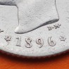 @RARA@ ESPAÑA Rey ALFONSO XIII 50 CENTIMOS 1896 * 9/6 PGV Tipo TUPE KM.705 MONEDA DE PLATA Spain silver R/1