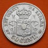@ESCASA@ ESPAÑA Rey ALFONSO XIII 50 CENTIMOS 1889 * 8 9 MPM Tipo PELON KM.690 MONEDA DE PLATA Spain silver R/3