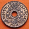 ESPAÑA 25 CENTIMOS 1938 LIBRO y CADENAS REPUBLICA ESPAÑOLA KM.757 MONEDA DE COBRE EBC Spain R/2