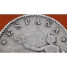 ESPAÑA Gobierno Provisional 50 CENTIMOS 1869 * -/9 SNM DAMA TUMBADA KM.659 MONEDA DE PLATA @ESCASA@ R/4
