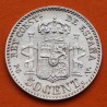 ESPAÑA Rey ALFONSO XIII 50 CENTIMOS 1894 * 9 4 MSM BUSTO Tipo RIZOS KM.703 MONEDA DE PLATA MBC++ R/3