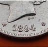 ESPAÑA Rey ALFONSO XIII 50 CENTIMOS 1894 * 9 4 MSM BUSTO Tipo RIZOS KM.703 MONEDA DE PLATA MBC++ R/3