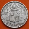 ESPAÑA Gobierno Provisional 2 PESETAS 1869 * 18 69 SNM DAMA KM.654 MONEDA DE PLATA MBC- Spain silver coin R/5
