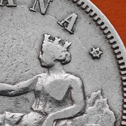 ESPAÑA Gobierno Provisional 2 PESETAS 1869 * 18 69 SNM DAMA KM.654 MONEDA DE PLATA MBC- Spain silver coin R/5
