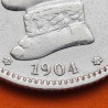 ESPAÑA Rey ALFONSO XIII 1 PESETA 1904 * 19 04 SMV tipo CADETE KM.721 MONEDA DE PLATA MBC Spain R/1