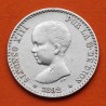ESPAÑA Rey ALFONSO XIII 50 CENTIMOS 1892 * 9 2 PGM Tipo PELON KM.690 MONEDA DE PLATA MBC- Spain silver R/2