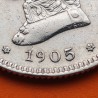 ESPAÑA Rey ALFONSO XIII 2 PESETAS 1905 * 19 05 SMV KM.725 MONEDA DE PLATA MBC @LIMPIADA@ Spain silver coin R/2