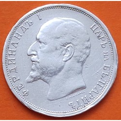 BULGARIA 1 LEV 1912 REY FERNANDO I Ceca KREMNITZ KM.31 MONEDA DE PLATA MBC+ Bulgarien silver 1 Leva 1912