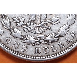 ESTADOS UNIDOS 1 DOLAR 1921 D MORGAN KM.110 MONEDA DE PLATA MBC USA $1 Dollar Coin @ULTIMO AÑO DE FABRICACION@ R/2
