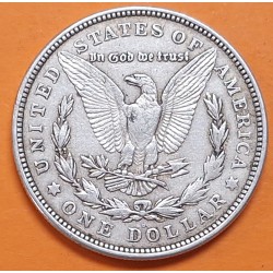 ESTADOS UNIDOS 1 DOLAR 1921 D MORGAN KM.110 MONEDA DE PLATA MBC USA $1 Dollar Coin @ULTIMO AÑO DE FABRICACION@ R/2