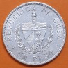 CUBA 1 PESO 1932 ESTRELLA PATRIA y LIBERTAD KM.15 MONEDA DE PLATA MBC + LIMPIADA Caribe silver coin R/4