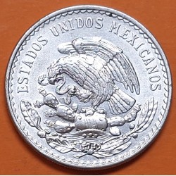 MEXICO 1 PESO 1947 JOSE MORELOS tipo "CACHETÓN" KM.456 MONEDA DE PLATA EBC @ESCASA@ Estados Unidos Mexicanos