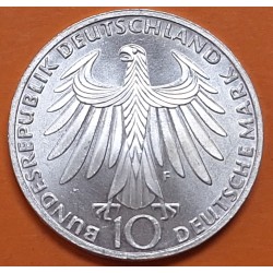ALEMANIA 10 MARCOS 1972 F ATLETAS - OLIMPIADA DE MUNICH KM.132 MONEDA DE PLATA EBC/SC- GERMANY Marks silver R/3