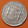 ESPAÑA Rey ALFONSO XIII 1 PESETA 1902 * 19 02 SMV tipo TUPÉ KM.706 MONEDA DE PLATA MBC- Spain silver R/3