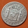 @ESCASA@ ESPAÑA Rey ALFONSO XII 50 CENTIMOS 1885 * 8/6 MSM REY y ESCUDO KM.685 MONEDA DE PLATA MBC- Spain R/4