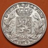 BELGICA 5 FRANCOS 1873 Rey LEOPOLDO II DES BELGES KM.24 MONEDA DE PLATA MBC- Belgium silver 5 Francs