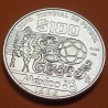 MEXICO 100 PESOS 1985 COPA MUNDIAL DE FUTBOL BALON y ARTE AZTECA KM.499 MONEDA DE PLATA SC Mejico silver 1 ONZA Ley 720