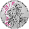 . @COLORES - PROOF@ AUSTRIA 10 EUROS 2024 FLOR PEONIA Serie THE LANGUAJE OF FLOWERS 6ª MONEDA DE PLATA ESTUCHE