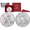 . @COLORES - PROOF@ AUSTRIA 10 EUROS 2024 FLOR PEONIA Serie THE LANGUAJE OF FLOWERS 6ª MONEDA DE PLATA ESTUCHE