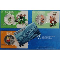 * ENVÍO INMEDIATO - FRANCISCO IBAÑEZ * 9 MONEDAS + ÁLBUM FNMT España 1,50 EUROS 2026 PERSONAJES DE NICKEL y PLATA